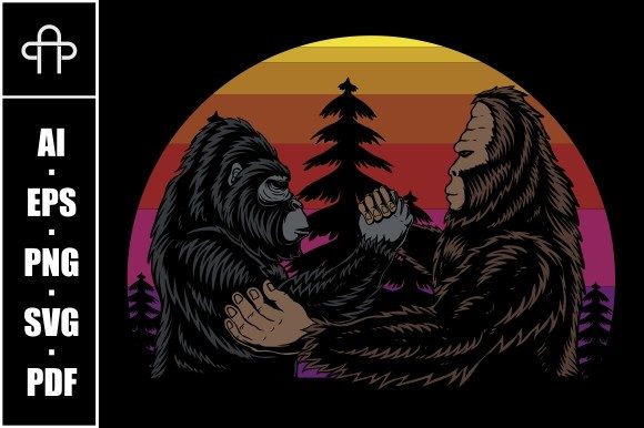 Bigfoot and Gorilla Brothers Retro