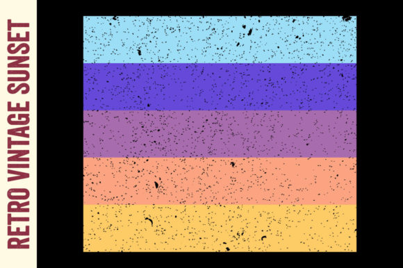 Retro Sunset Fathers Day Background