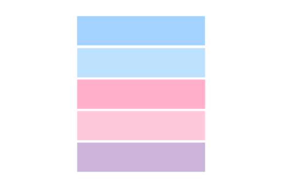 Retro Sunset Horizontal - 5 Stripes