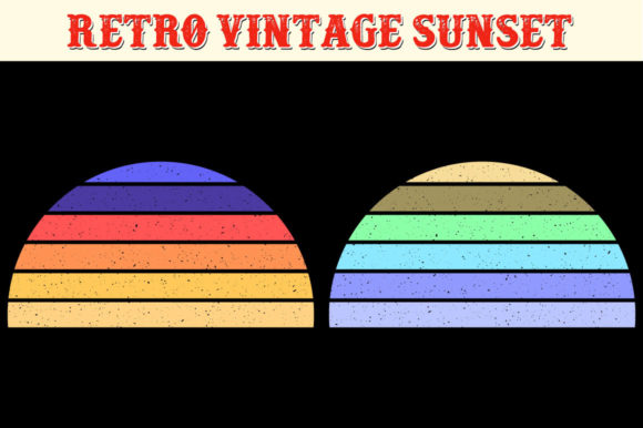 Retro Vintage Sunset Grunge Texture