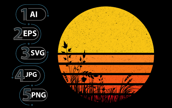 Vintage Retro Sun 06